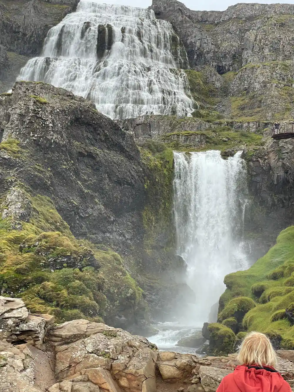 A powerful lower fall pouring into a gorge
